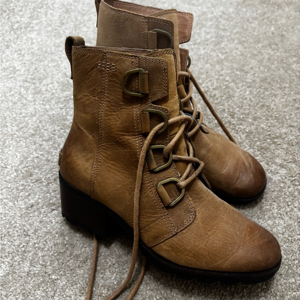 Brown Leather Ankle Boots